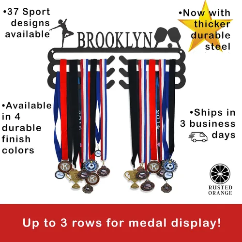 Vista 2 de Estante de exhibición de medallas con colgador para premios o cintas - Portamedallas, exhibición de medallas, soporte de exhibición de medallas