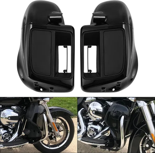 Vista 10 de XMT-MOTO Carenado inferior ventilado de pierna refrigerado por aire con altavoces y rejillas de 6.5 pulgadas para modelos Harley Touring Road King
