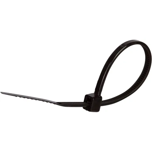 Vista 2 de Morris Productos Sujetacables de nailon negro ultravioleta – 4 pulgadas de longitud – Resistente, resistencia a la tracción de 18 libras