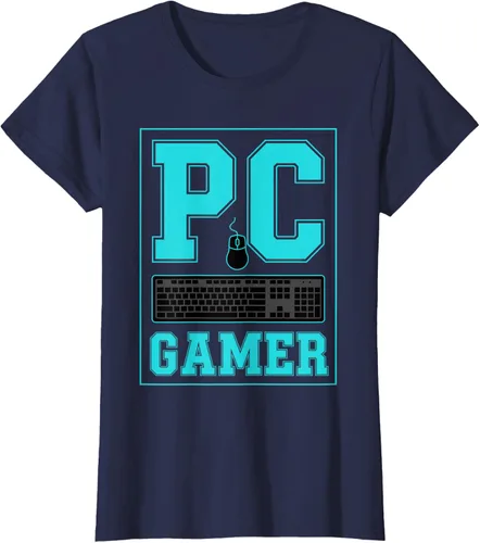 Vista 32 de PC Gamer Gaming Teclado Ratón Esports Computer Fan Camiseta