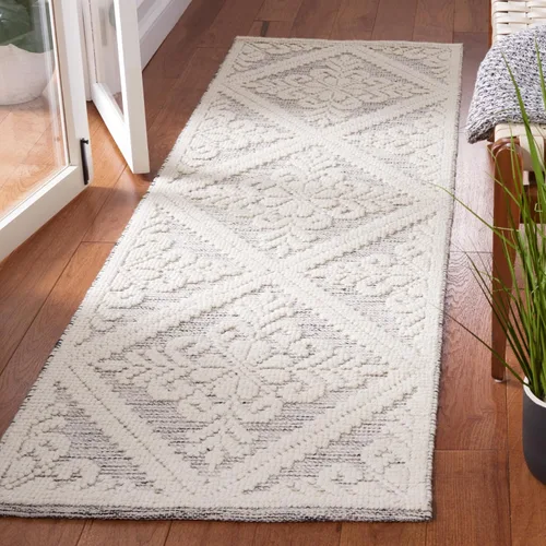 Vista 44 de SAFAVIEH Vermont Collection - Alfombra decorativa de 2 pies 3 pulgadas x 4 pies, color marfil, lana hecha a mano, ideal para zonas de alto tráfico