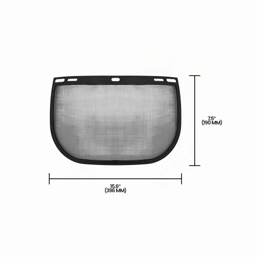 Vista 5 de Protector facial Zenport con visera de malla ajustable