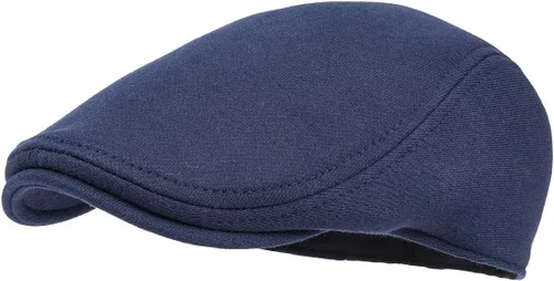 Vista 12 de FEINION Gorra Newsboy de Algodón para Hombre de Ajuste Suave Sombrero de Taxista