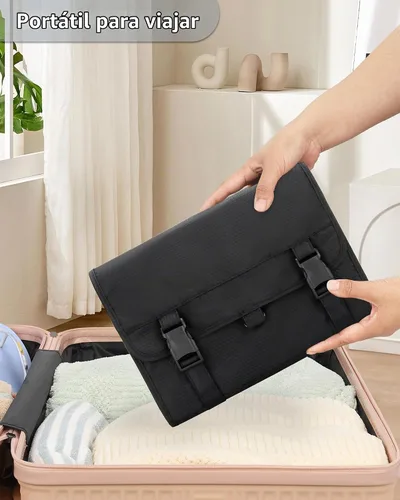 Vista 8 de Relavel Neceser colgante para viajar, 01 Negro, XL