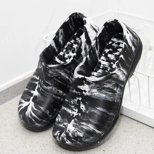 Vista 6 de Zapatos de chef para hombres y mujeres, zuecos de cocina para hombre, zapatos de cocina para hombre, zapatos de trabajo de enfermera, zapatos