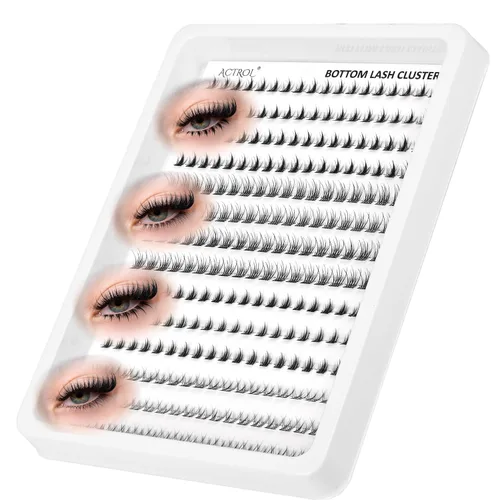 Vista 24 de ACTROL Pestañas de anime con forma de pluma, extensiones de racimo de pestañas naturales de manga individual