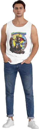 Vista 5 de DRFTGV Men's Sleeveless T Shirts Workout Tank Tops Gym Muscle Tee Vest Tshirt White
