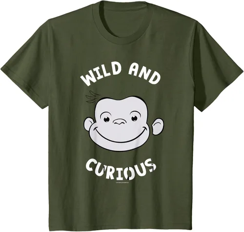 Vista 15 de Curious George Camiseta Big Face Wild and Curious Negro