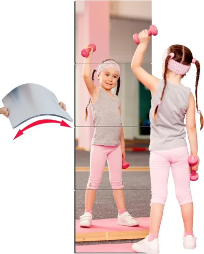 Vista 12 de Espejo acrílico irrompible sin vidrio, inastillable, de longitud completa, para el gimnasio de pared, para el hogar, sin marco, para el hogar
