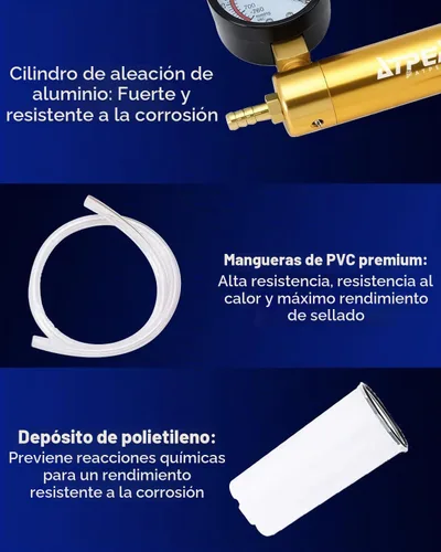 Vista 6 de ATP Kit de prueba de bomba de vacío de mano con cambio de aceite de purga de líquido de frenos 2 en 1