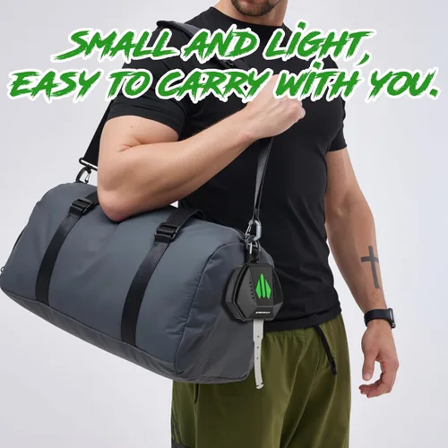 Vista 4 de ARGOMAX Funda protectora bucal con clip para fútbol y lacrosse, negro+verde Negro y verde