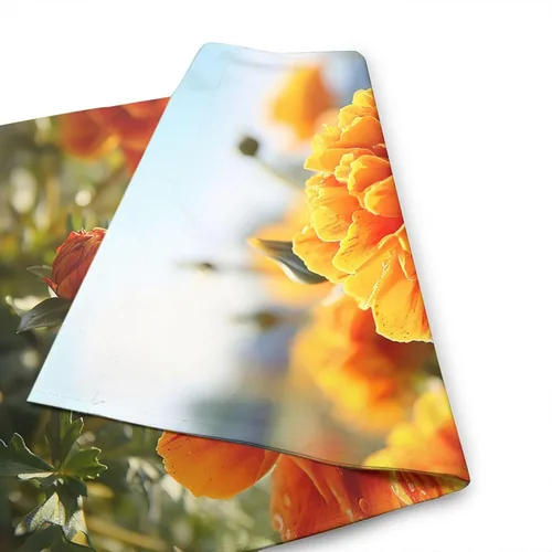 Vista 5 de Banderas de jardín para exteriores, flores de caléndula, flores de otoño, bandera de jardín de 12 x 18 pulgadas, bandera de bienvenida de temporada