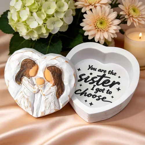 Vista 7 de Regalos para amigas, caja de recuerdo pequeña para amigas, regalos de cumpleaños para el día de la madre para amigos, You're the Sister I Got to