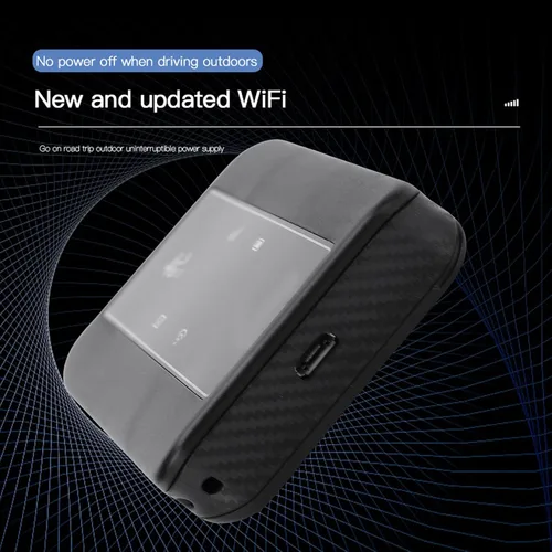 Vista 4 de Bewinner Enrutador WiFi móvil 4G, punto de acceso WiFi móvil de 300 Mbps con ranura para tarjeta SIM, enrutador de viaje portátil compatible con 10
