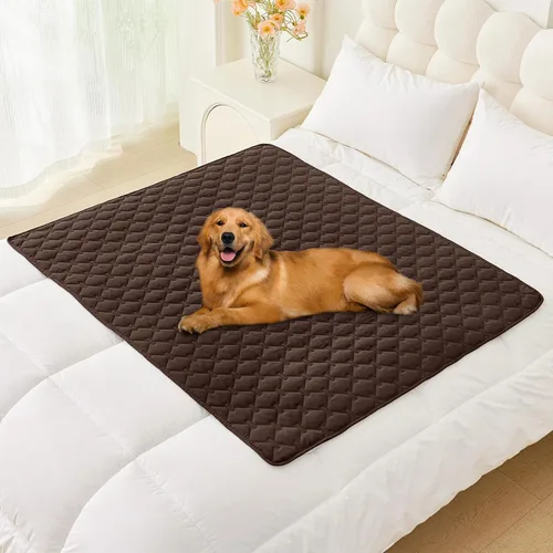 Vista 95 de Smiry Funda impermeable para cama de perro, manta reversible para mascotas para sofá Manta suave lavable para perro, funda a prueba de fugas