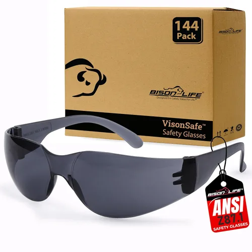 Vista 27 de BISON LIFE Gafas de seguridad surtidas para hombres y mujeres ANSI Z87.1