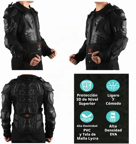Vista 4 de GUTE Chaqueta de armadura de motocicleta de cuerpo completo para hombre