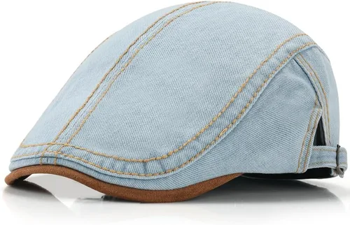 Vista 10 de Gorra de tweed de espiga para hombre, gorra plana de Ivy Gatsby, gorra de taxi ajustable para mujer