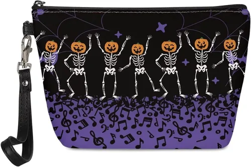 Vista 17 de Upetstory Bolsa de maquillaje de animales, bolso pequeño de cuero para cosméticos de viaje para niñas y mujeres, bolso de mano para lápiz labial