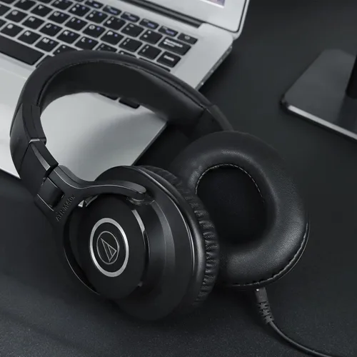 Vista 2 de Almohadillas de repuesto para Audio Technica M50X – Almohadillas de espuma viscoelástica suaves compatibles con ATH M50X M50BT M40X M35 M30