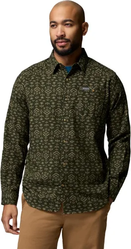 Vista 64 de Columbia Men's Cornell Woods Flannel Long Sleeve Shirt Negro