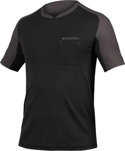 Vista 6 de Endura GV500 Foyle Gravel Cycling Tech T para hombre Berenjena