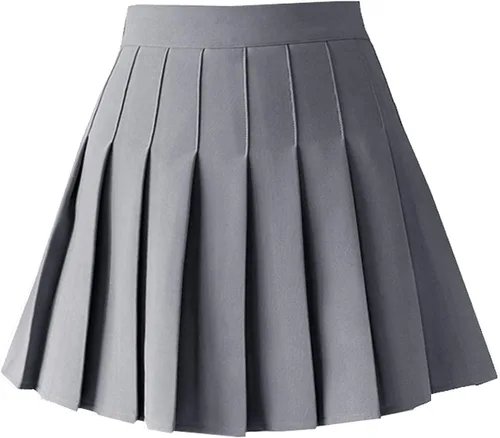 Vista 20 de TONCHENGSD Falda de tenis plisada de cintura alta para mujer 01 cuadros marrones