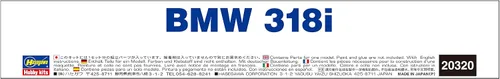 Vista 6 de ハセガワ Hasegawa 1/24 620320 BMW 318i Modelo Kit