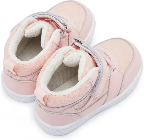 Vista 5 de BMCiTYBM Zapatos de bebé para niños y niñas, zapatos para caminar para niños pequeños, zapatos ligeros antideslizantes para 6, 9, 12, 18, 24 meses