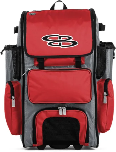 Vista 44 de Boombah Rolling Superpack - Bolsa para equipo de béisbol/sóftbol, varios colores, mango telescópico y capacidad para 4 murciélagos, versión