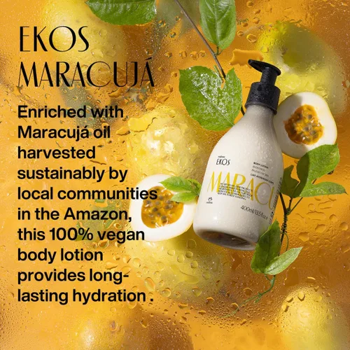 Vista 7 de Natura Maracujá Body Care Duo Bundle - Aceite corporal triple fase de maracuyá y loción corporal aliviadora - Hidratación 24 horas, piel calmante