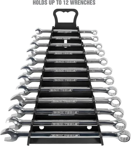 Vista 2 de OEMTOOLS 23107 Organizador de llaves inversas con asa, para tienda, garaje o caja de herramientas, organizadores y almacenamiento para un transporte