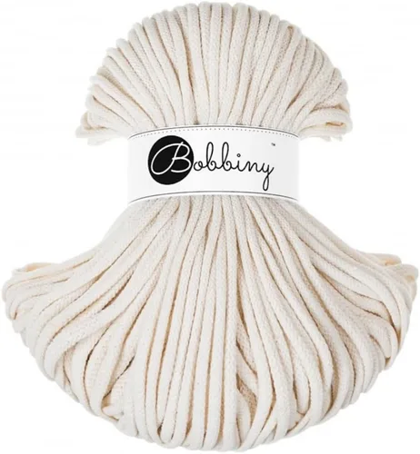 Vista 3 de Bobbiny Cordón trenzado de macramé prémium de 0.197 in (rubor), 108 yardas/330 pies (100% algodón reciclado)
