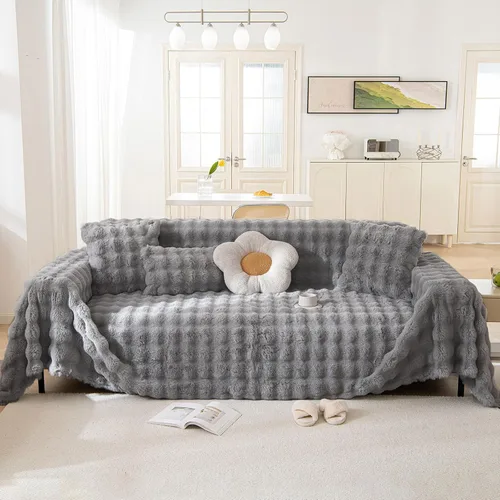 Vista 38 de HANDONTIME Fundas de Sofá Sillón Funda de Sofá Boho para Perros Caqui Funda de Sofá con Borlas Silla Reclinable Funda de Futón Lavable 1 Cojín Sofá