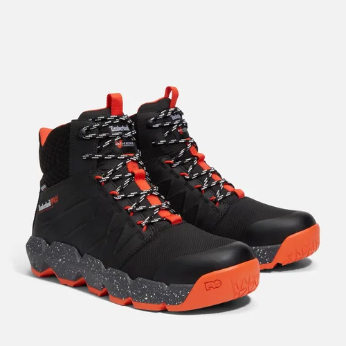 Vista 2 de Timberland PRO para hombre Morphix 6.0"/15.24 cm Bota de seguridad con punta compuesta impermeable Negro/Naranja