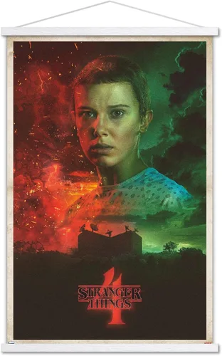 Vista 19 de Trends International Netflix Stranger Things: Season 4 - Póster de pared de once hojas, 14.725 x 22.375 pulgadas, versión enmarcada de madera