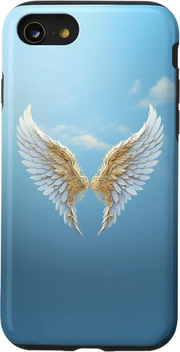 Vista 17 de Funda para iPhone 13 Heavenly Golden Angel Wings