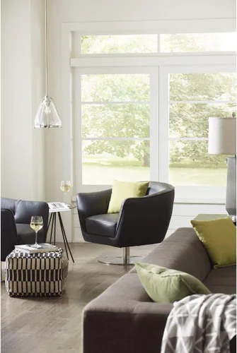 Vista 7 de Range Collection - Lámpara colgante costera de cristal transparente con semillas, níquel cepillado