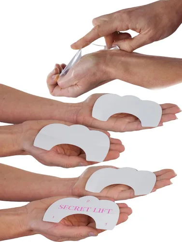 Vista 4 de ToBeInStyle 3 pares de brasier push-up invisible autoadhesivo para mujer 3 pares: pétalos de cinta de elevación de sujetador