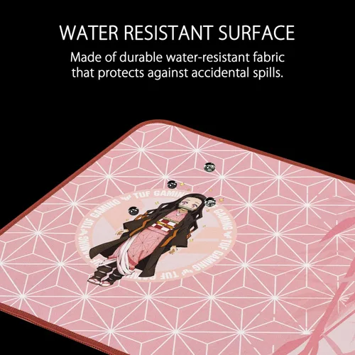 Vista 2 de ASUS TUF Gaming P1 - Alfombrilla de mouse portátil para juegos superficie nano-revestida resistente al agua costuras duraderas antideshilachado