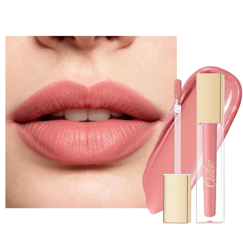 Vista 36 de Oulac Lápiz labial mate rosa para mujeres, lápiz labial líquido duradero de color rosa intenso, color de labios de alto impacto con cobertura total