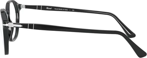 Vista 4 de Persol PO3238V - Marcos redondos para gafas graduadas, Negro (blackDemo Lens)