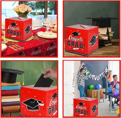 Vista 4 de Gatherfun Decoraciones de graduación 2026 Caja de tarjetas de graduación para regalo, regalos de fiesta de graduación, suministros de fiesta