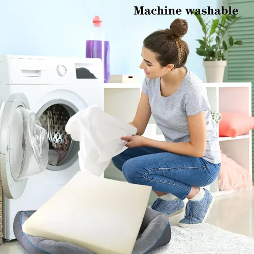 Vista 6 de Cama ortopédica para perros pequeños, sofá impermeable para perros pequeños, sofá de espuma de apoyo para mascotas con funda extraíble, parte