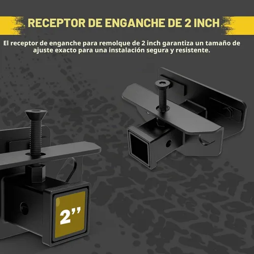 Vista 2 de BUNKER INDUST Receptor de enganche de remolque trasero - Compatible con Dodge Ram 1500 2003-2018/2019-2021/2003-2013 Ram 2500 3500, enganche