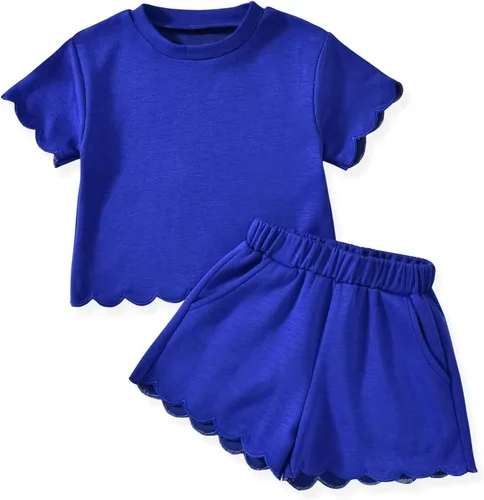 Vista 14 de Aalizzwell Traje de verano para niña pequeña 2-5T Púrpura