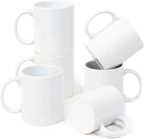 Vista 9 de Taza de sublimación cambiable de 11 onzas, 3 colores surtidos, negro, azul y rojo, empaquetada en caja blanca, caja de 12