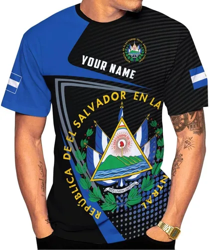 Vista 11 de Ligthuy - Camisa de El Salvador con nombre personalizado 3D, camiseta con la bandera de El Salvador para hombres y mujeres, camisetas unisex S-5XL