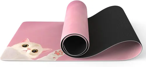 Vista 12 de FOLAI Esterilla de yoga extra gruesa de 6 mm - Esterilla de ejercicios antideslizante para HIIT, pilates y entrenamientos en casa con correa