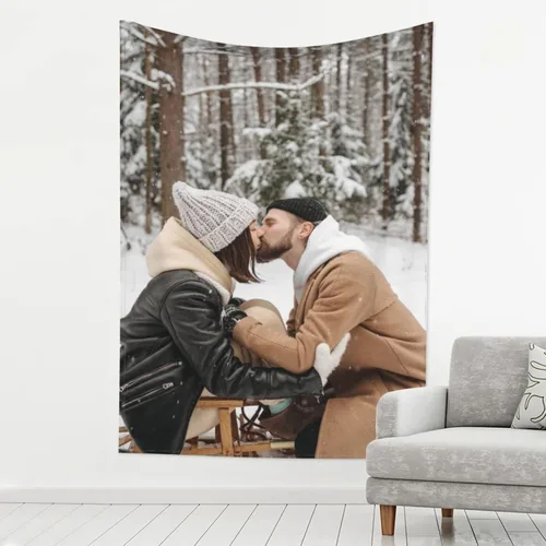 Vista 2 de Telón de fondo personalizado con imagen de carga, telón de fondo personalizado con nombre, foto personalizado, póster de pared, regalos para boda